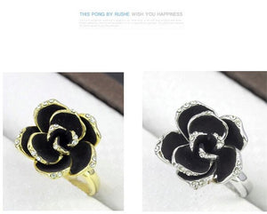 Romantic Rose Flower Necklace Jewelry Set