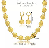 Vintage 18K Gold Circular Jewelry Set