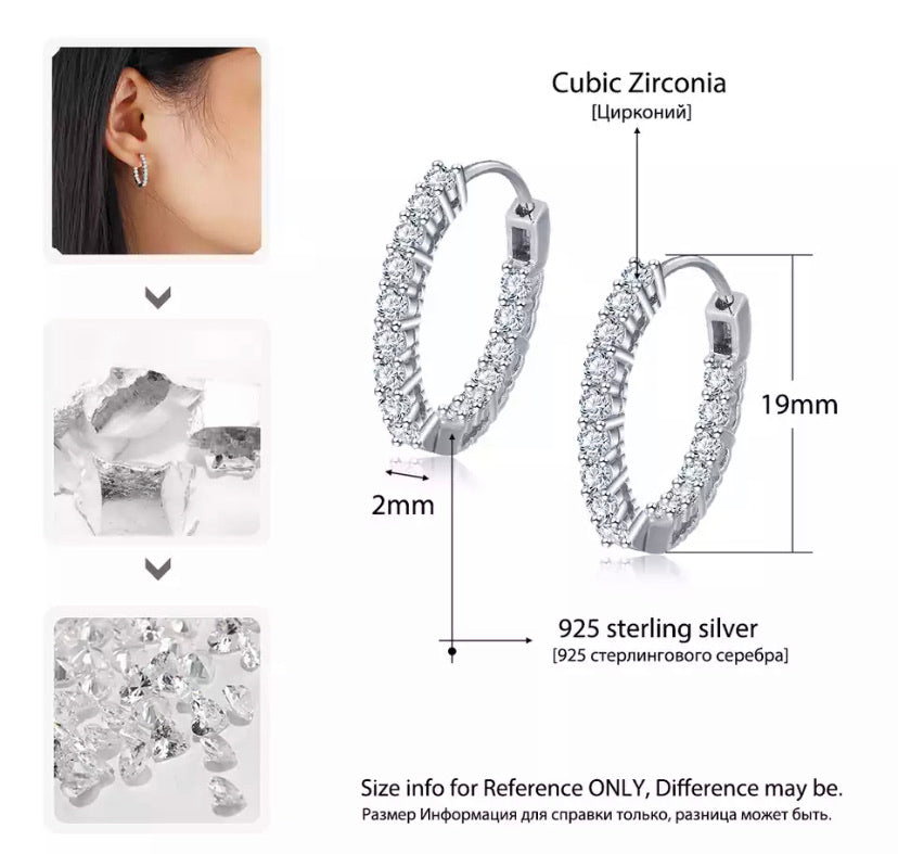 Sparkling CZ earrings
