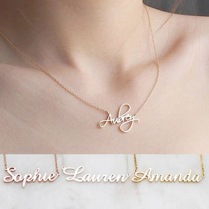 Custom Name Letters Necklaces Personalized Jewelry