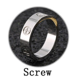 Luxury Brand Love Nail CZ Wedding Ring
