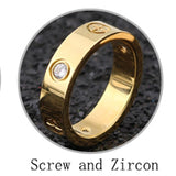 Luxury Brand Love Nail CZ Wedding Ring