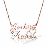 Personalized Name Valentines Necklaces 925 Sterling Silver