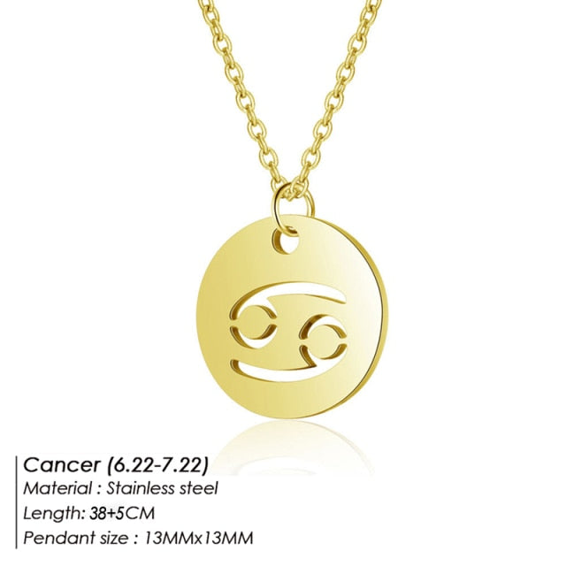 Aries Leo 12 Constellations Jewelry Kids Christmas Gifts