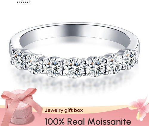 Brilliant Moissanite Ring 925 Sterling Silver Engagement Wedding Rings